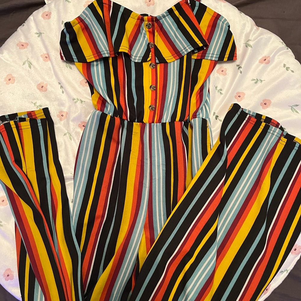 Jumpsuit strips large